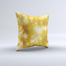 Glowing Golden Light ink-Fuzed Decorative Throw Pillow