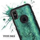 Glowing Green Orbs of Light - Skin Kit for the iPhone OtterBox Cases
