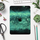 Glowing Green Orbs of Light - Full Body Skin Decal for the Apple iPad Pro 12.9", 11", 10.5", 9.7", Air or Mini (All Models Available)