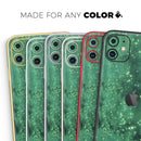 Glowing Green V2 Orbs of Light  - Protective Skin Wrap & Decal – Compatible with iPhone SE to iPhone 17 Pro Max (All Models)