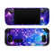 Glowing Pink & Blue Starry Orbit // Full Body Skin Decal Wrap Kit for the Steam Deck handheld gaming computer