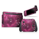 Glowing Pink Nebula // Skin Decal Wrap Kit for Nintendo Switch Console & Dock, Joy-Cons, Pro Controller, Lite, 3DS XL, 2DS XL, DSi, or Wii - Vinyl Skin Wrap for Nintendo Switch 2, OLED, Lite, Pro Controller, Wii & Classic Handhelds