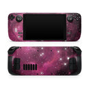 Glowing Pink Nebula // Full Body Skin Decal Wrap Kit for the Steam Deck handheld gaming computer