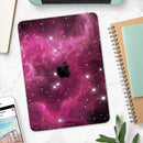Glowing Pink Nebula - Full Body Skin Decal for the Apple iPad Pro 12.9", 11", 10.5", 9.7", Air or Mini (All Models Available)
