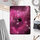Glowing Pink Nebula - Full Body Skin Decal for the Apple iPad Pro 12.9", 11", 10.5", 9.7", Air or Mini (All Models Available)