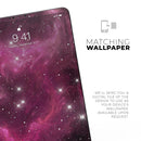Glowing Pink Nebula - Full Body Skin Decal for the Apple iPad Pro 12.9", 11", 10.5", 9.7", Air or Mini (All Models Available)