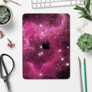 Glowing Pink Nebula - Full Body Skin Decal for the Apple iPad Pro 12.9", 11", 10.5", 9.7", Air or Mini (All Models Available)
