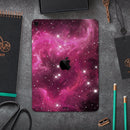 Glowing Pink Nebula - Full Body Skin Decal for the Apple iPad Pro 12.9", 11", 10.5", 9.7", Air or Mini (All Models Available)
