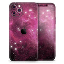 Glowing Pink Nebula  - Protective Skin Wrap & Decal – Compatible with iPhone SE to iPhone 17 Pro Max (All Models)