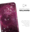 Glowing Pink Nebula  - Protective Skin Wrap & Decal – Compatible with iPhone SE to iPhone 17 Pro Max (All Models)