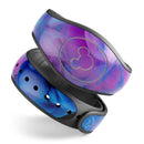 Glowing Pink and Blue CloudSwirl - Decal Skin Wrap Kit for the Disney Magic Band