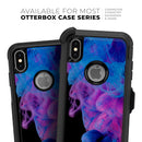 Glowing Pink and Blue CloudSwirl - Skin Kit for the iPhone OtterBox Cases