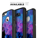 Glowing Pink and Blue CloudSwirl - Skin Kit for the iPhone OtterBox Cases