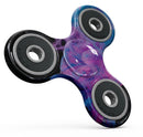 Glowing Pink and Blue CloudSwirl Full-Body Fidget Spinner Skin-Kit
