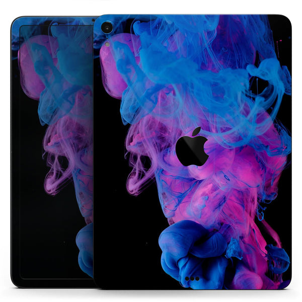 Glowing Pink and Blue CloudSwirl - Full Body Skin Decal for the Apple iPad Pro 12.9", 11", 10.5", 9.7", Air or Mini (All Models Available)