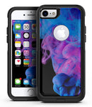 Glowing Pink and Blue CloudSwirl - iPhone 7 or 7 Plus Commuter Case Skin Kit