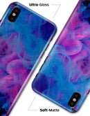 Glowing Pink and Blue CloudSwirl - iPhone X Clipit Case