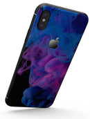 Glowing Pink and Blue CloudSwirl - iPhone X Skin-Kit