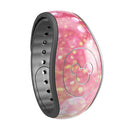 Glowing Pink and Gold Orbs of Light - Decal Skin Wrap Kit for the Disney Magic Band