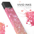 Glowing Pink and Gold Orbs of Light - Premium Decal Protective Skin-Wrap Sticker compatible with the Juul Labs vaping device