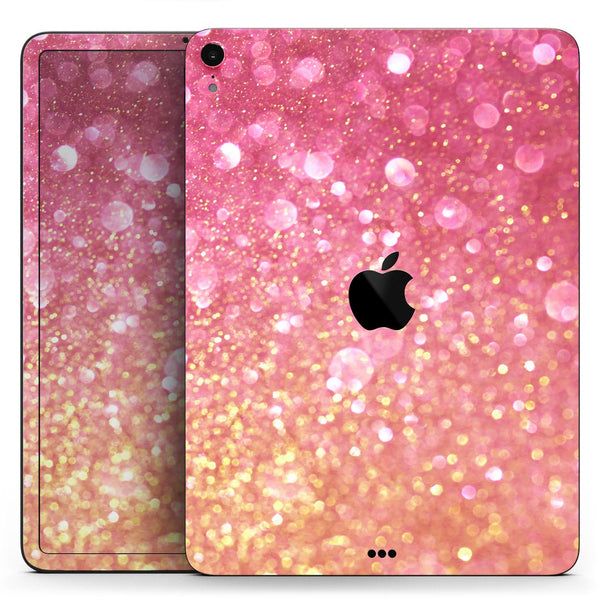 Glowing Pink and Gold Orbs of Light - Full Body Skin Decal for the Apple iPad Pro 12.9", 11", 10.5", 9.7", Air or Mini (All Models Available)