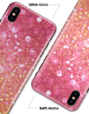 Glowing Pink and Gold Orbs of Light - iPhone X Clipit Case