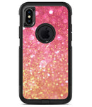 Glowing Pink and Gold Orbs of Light - iPhone X OtterBox Case & Skin Kits