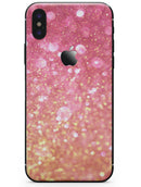 Glowing Pink and Gold Orbs of Light - iPhone X Skin-Kit