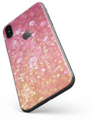 Glowing Pink and Gold Orbs of Light - iPhone X Skin-Kit