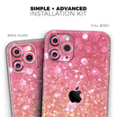 Glowing Pink and Gold Orbs of Light - Skin-Kit compatible with the Apple iPhone 13, 13 Pro Max, 13 Mini, 13 Pro, iPhone 12, iPhone 11 (All iPhones Available)