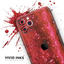 Glowing Red Orbs of Light  - Protective Skin Wrap & Decal – Compatible with iPhone SE to iPhone 17 Pro Max (All Models)