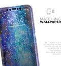 Glowing Space Texture  - Protective Skin Wrap & Decal – Compatible with iPhone SE to iPhone 17 Pro Max (All Models)