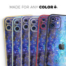 Glowing Space Texture  - Protective Skin Wrap & Decal – Compatible with iPhone SE to iPhone 17 Pro Max (All Models)