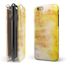 Gold 76 Absorbed Watercolor Texture iPhone 6/6s or 6/6s Plus 2-Piece Hybrid INK-Fuzed Case