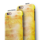 Gold 76 Absorbed Watercolor Texture iPhone 6/6s or 6/6s Plus 2-Piece Hybrid INK-Fuzed Case