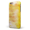 Gold 76 Absorbed Watercolor Texture iPhone 6/6s or 6/6s Plus 2-Piece Hybrid INK-Fuzed Case