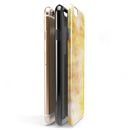 Gold 76 Absorbed Watercolor Texture iPhone 6/6s or 6/6s Plus 2-Piece Hybrid INK-Fuzed Case