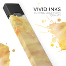 Gold 76 Absorbed Watercolor Texture - Premium Decal Protective Skin-Wrap Sticker compatible with the Juul Labs vaping device