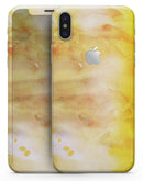 Gold 76 Absorbed Watercolor Texture - iPhone X Skin-Kit