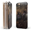 Gold Aura Space iPhone 6/6s or 6/6s Plus 2-Piece Hybrid INK-Fuzed Case
