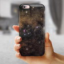 Gold Aura Space iPhone 6/6s or 6/6s Plus 2-Piece Hybrid INK-Fuzed Case