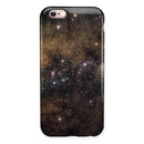Gold Aura Space iPhone 6/6s or 6/6s Plus 2-Piece Hybrid INK-Fuzed Case