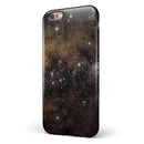 Gold Aura Space iPhone 6/6s or 6/6s Plus 2-Piece Hybrid INK-Fuzed Case