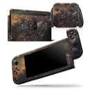 Gold Aura Space - Vinyl Skin Wrap for Nintendo Switch 2, OLED, Lite, Pro Controller, Wii & Classic Handhelds