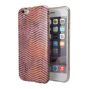 Gold Chevron Over Abstract Fumes iPhone 6/6s or 6/6s Plus 2-Piece Hybrid INK-Fuzed Case