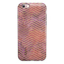 Gold Chevron Over Abstract Fumes iPhone 6/6s or 6/6s Plus 2-Piece Hybrid INK-Fuzed Case