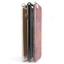 Gold Chevron Over Abstract Fumes iPhone 6/6s or 6/6s Plus 2-Piece Hybrid INK-Fuzed Case