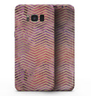 Gold Chevron Over Abstract Fumes - Samsung Galaxy S8 Full-Body Skin Kit