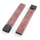 Gold Chevron Over Abstract Fumes - Premium Decal Protective Skin-Wrap Sticker compatible with the Juul Labs vaping device
