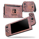Gold Chevron Over Abstract Fumes - Vinyl Skin Wrap for Nintendo Switch 2, OLED, Lite, Pro Controller, Wii & Classic Handhelds